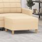 Preview: ARDEBO.de - Fußhocker Creme 70x55x41 cm Stoff