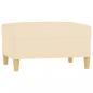 Preview: Fußhocker Creme 70x55x41 cm Stoff