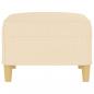 Preview: Fußhocker Creme 70x55x41 cm Stoff
