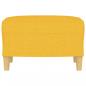 Preview: Fußhocker Hellgelb 60x50x41 cm Stoff