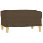 Preview: Fußhocker Braun 70x55x41 cm Stoff