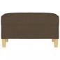 Preview: Fußhocker Braun 70x55x41 cm Stoff