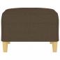 Preview: Fußhocker Braun 70x55x41 cm Stoff