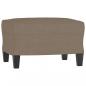 Preview: Fußhocker Taupe 60x50x41 cm Stoff
