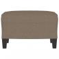 Preview: Fußhocker Taupe 60x50x41 cm Stoff