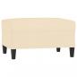 Preview: Fußhocker Creme 70x55x41 cm Stoff