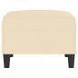 Preview: Fußhocker Creme 70x55x41 cm Stoff