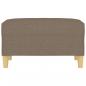Preview: Fußhocker Taupe 70x55x41 cm Stoff