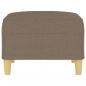 Preview: Fußhocker Taupe 70x55x41 cm Stoff