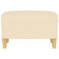 Preview: Fußhocker Creme 60x50x41 cm Stoff