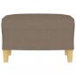 Preview: Fußhocker Taupe 60x50x41 cm Stoff
