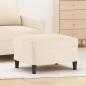 Preview: ARDEBO.de - Fußhocker Creme 60x50x41 cm Samt