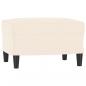 Preview: Fußhocker Creme 60x50x41 cm Samt