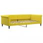 Preview: Tagesbett Gelb 100x200 cm Samt