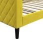 Preview: Tagesbett Gelb 100x200 cm Samt