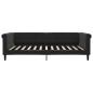 Preview: Tagesbett Ausziehbar Schwarz 100x200 cm Samt