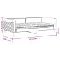 Preview: Tagesbett mit Matratze Schwarz 100x200 cm Samt