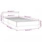 Preview: Bettgestell mit Kopfteil Dunkelblau 80x200 cm Samt