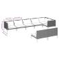 Preview: 8-tlg. Garten-Lounge-Set mit Kissen Poly Rattan Dunkelgrau