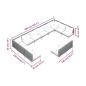 Preview: 12-tlg. Garten-Lounge-Set mit Kissen Poly Rattan Dunkelgrau