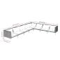 Preview: 8-tlg. Garten-Lounge-Set mit Kissen Poly Rattan Dunkelgrau