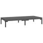 Preview: 12-tlg. Garten-Lounge-Set mit Kissen Poly Rattan Dunkelgrau