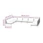 Preview: 9-tlg. Garten-Lounge-Set mit Kissen Poly Rattan Dunkelgrau