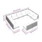 Preview: 11-tlg. Garten-Lounge-Set mit Kissen Poly Rattan Dunkelgrau