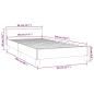 Preview: Bettgestell mit Kopfteil Rosa 80x200 cm Samt