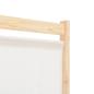 Preview: 4-teiliger Raumteiler Cremeweiß 160 x 170 x 4 cm Stoff