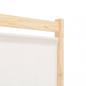 Preview: 6-teiliger Raumteiler Cremeweiß 240 x 170 x 4 cm Stoff  