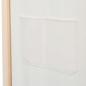 Preview: 6-teiliger Raumteiler Cremeweiß 240 x 170 x 4 cm Stoff  