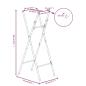 Preview: Bartisch-Gestell Klappbar Silbern 45x53x108 cm Verzinkter Stahl