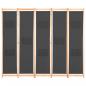 Preview: 5-teiliger Raumteiler Grau 200 x 170 x 4 cm Stoff