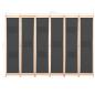 Preview: 6-teiliger Raumteiler Grau 240 x 170 x 4 cm Stoff