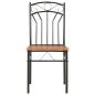 Preview: Esszimmerstühle 6 Stk. Braun MDF
