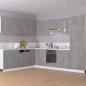Preview: Schubunterschrank Betongrau 30x46x81,5 cm Holzwerkstoff