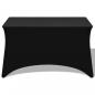 Preview: Stretch-Tischhusse 2 Stk. 183 x 76 x 74 cm Schwarz