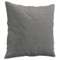 Preview: Zierkissen 2 Stk. Dunkelgrau 40x40 cm Stoff