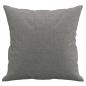 Preview: Zierkissen 2 Stk. Dunkelgrau 40x40 cm Stoff