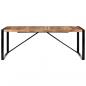 Preview: Esstisch 200x100x75 cm Massivholz mit Palisander-Finish