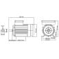 Preview: Einphasen-Elektromotor Aluminium 2,2 kW 3 PS 2-polig 2800 U/min