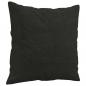 Preview: Zierkissen 2 Stk. Schwarz 40x40 cm Stoff