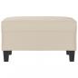 Preview: Fußhocker Creme 70x55x41 cm Mikrofasergewebe
