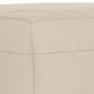 Preview: Fußhocker Creme 70x55x41 cm Mikrofasergewebe