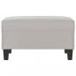 Preview: Fußhocker Hellgrau 70x55x41 cm Mikrofasergewebe