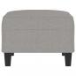 Preview: Fußhocker Hellgrau 70x55x41 cm Stoff