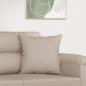 Preview: Zierkissen 2 Stk. Creme 40x40 cm Mikrofasergewebe