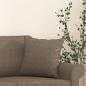 Preview: Zierkissen 2 Stk. Taupe 40x40 cm Stoff