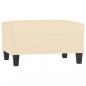 Preview: Fußhocker Creme 70x55x41 cm Stoff